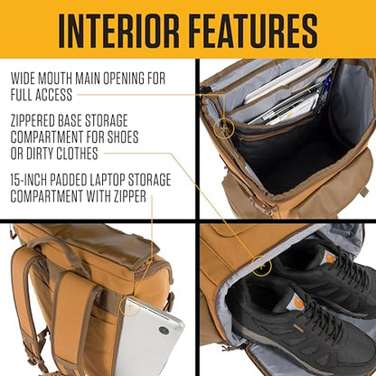Carhartt Nylon Duck 35L Workday Backpack Mossy Oak Bottomlands - color: Mossy Oak Bottomlands