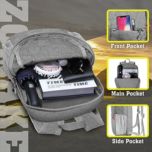 ZOMAKE Lightweight Packable Backpack, 10L Small Foldable Daypack for Hiking - color: Grey A5, size: 10L