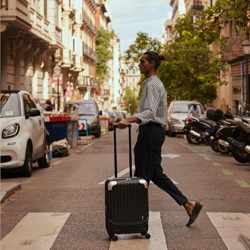 LEVEL8 Carry on Luggage 22x14x9 Airline Approved, 20" Suitcases with Wheels - color: Grey, size: 20 Inch