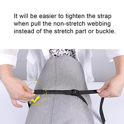 Ayaport Adjustable Stretch Lashing Straps with Buckles 0.75" x 4', 4 Pack - color: Black-Stretch, size: 0.75'' x 48''