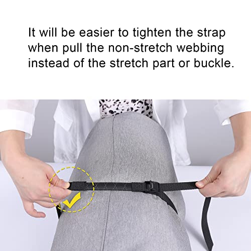 Ayaport Adjustable Stretch Lashing Straps with Buckles 0.75" x 6', 4 Pack - color: Black-Stretch, size: 0.75'' x 6'