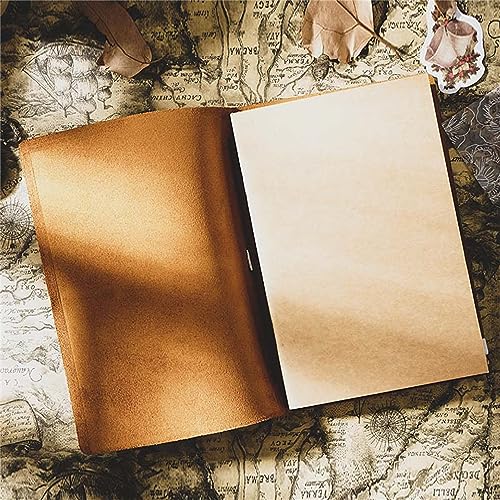 Genuine Leather TN Travel Notebook Protective Cover Journal Sketchbook Planner Agenda Diary Personal Organizers Noteboo (Brown Portable) - color: Brown Portable