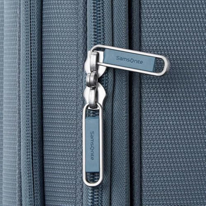 Samsonite UpLIFT Lightweight Large Checked Softside 3-Piece Luggage Set with Spinner Wheels - Expandable - Airline-Approved, Polyester Soft Suitcase for Ultra Light Travel - Elemental Blue - color: Elemental Blue, size: 3-Piece Set (CO/MD/LG)