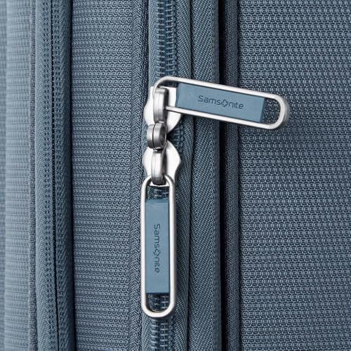 Samsonite UpLIFT Lightweight Large Checked Softside 3-Piece Luggage Set with Spinner Wheels - Expandable - Airline-Approved, Polyester Soft Suitcase for Ultra Light Travel - Elemental Blue - color: Elemental Blue, size: 3-Piece Set (CO/MD/LG)