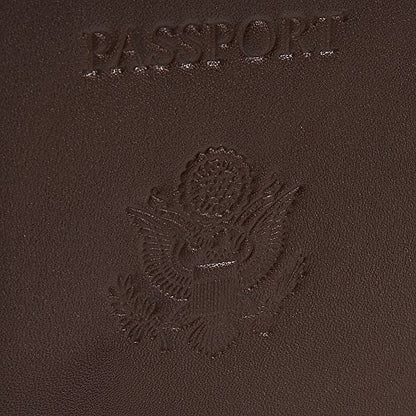 Royce Leather Passport Holder and Travel Document Organizer - color: Light Pink 3