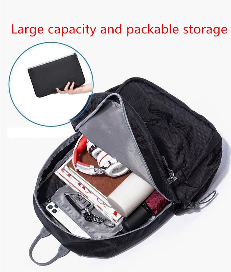 Geboldil Men's and women's lightweight foldable hiking travel backpack waterproof camping backpack blue - color: Blue