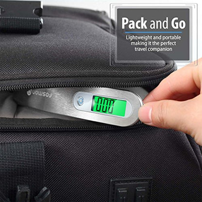 Fosmon Digital Luggage Scale, 110lbs Suitcase Baggage Scale, 1 Pack Silver - color: Dark grey 1 pack