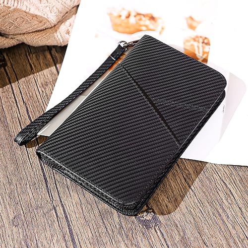 Polare Leather Passport Holder Travel Document Organizer Ticket Holder Case - color: Carbon Black