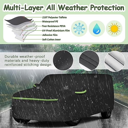 6 Layers Custom Waterproof Car Cover for 2006-2010 Hummer H3 SUV - size: H3 SUV Cover