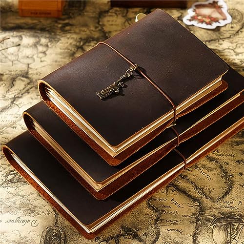 Genuine Leather TN Travel Notebook Protective Cover Journal Sketchbook Planner Agenda Diary Personal Organizers Noteboo (Coffee Standard) - color: Coffee Standard