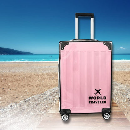 Suitcase Cover Clear PVC Luggage Protector Cover Transparent Travel Luggage Covers for Suitcase waterproof Wheeled Suitcase Cover (26") - size: 26"