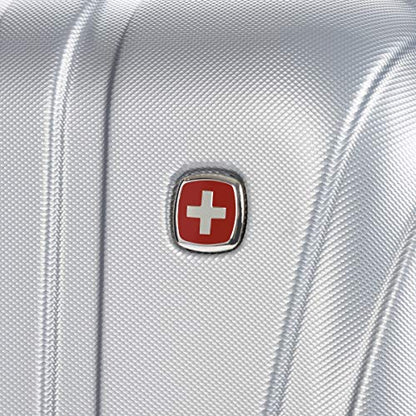 SwissGear 7585 Hardside Expandable Luggage with Spinner Wheels, Silver, Carry-On 19-Inch - color: Silver, size: Carry-On 19-Inch