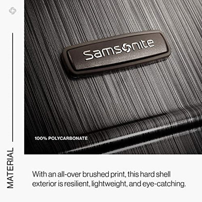 Samsonite Winfield 2 Hardside Luggage with Spinner Wheels, 2-Piece Set (20/24), Charcoal - color: Charcoal, size: 2-Piece Set (Carry-on/Medium)