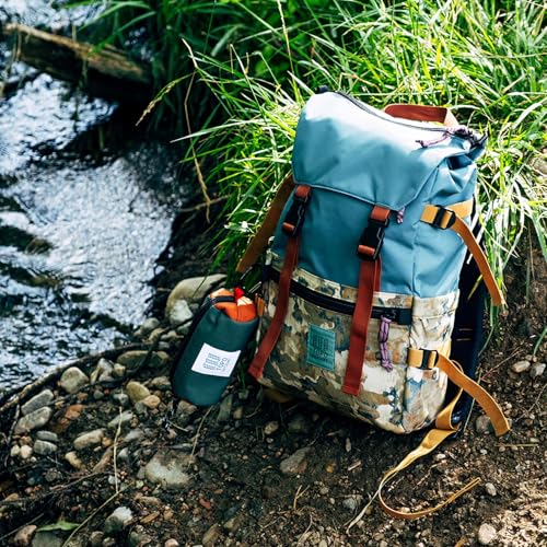 Topo Designs Rover Pack 클래식 백팩, EDC + 통근 가방, 1000D 나일론, 블랙/뉴트럴, 클래식 - color: 블랙/뉴트럴