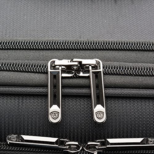 Traveler's Choice Lares Softside Expandable Luggage with Spinner Wheels, Black, Checked 26-Inch - color: Black, size: Checked (26-Inch)