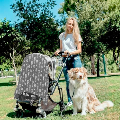San Francisco Baby Nursing Cover – Breathable Breastfeeding Cover for Nursing, 360° Nursing Cover Up for Breastfeeding, Privacy Nursing Covers, Nursing Blanket for Breastfeeding – Luxury Gray - color: Luxury Gray