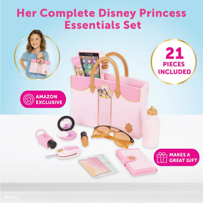 Disney Princess Style Collection Deluxe Tote Bag Toy Purse Set (21pc) - style: Tote Bag