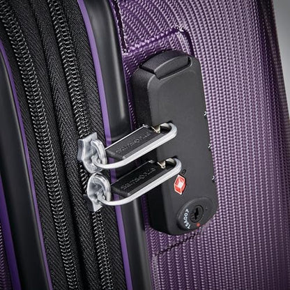Samsonite Winfield 3 DLX Hardside Expandable Luggage with Spinners, Purple, 2-Piece Set (20/25) - color: Purple, size: 2PC SET (CO/MED)