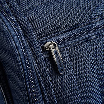 DELSEY PARIS Helium DLX, 16 Inch Carry-On Softside Luggage, Navy Blue - color: Navy Blue
