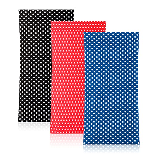 TRIUMPH VISION Eyeglass Case Glasses Case Soft Sunglass Pouch Sleeve 3 Pack - color: Dot