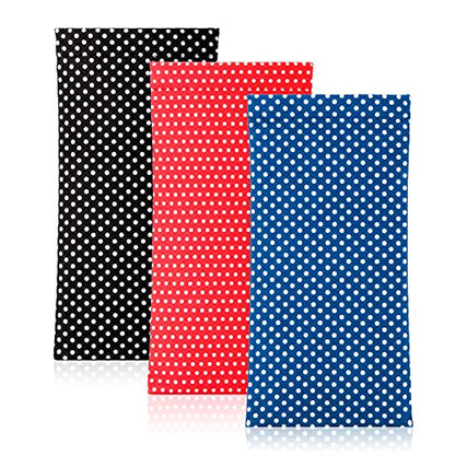 TRIUMPH VISION Eyeglass Case Glasses Case Soft Sunglass Pouch Sleeve 3 Pack - color: Dot