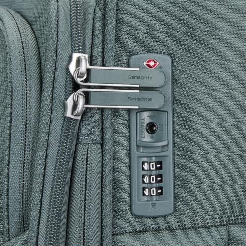 Samsonite Soft-Sided 3-PC: 20/24/29” (Carry-on, Medium & Large) Lightweight Expandable PortLift Luggage Set: Durable, 4 Spinner Wheels, Adjustable Handle, TSA Lock, 2 Front & Side Pocket- Teal - color: Deep Atlantic Green, size: 3-Piece (20"/25"/29")