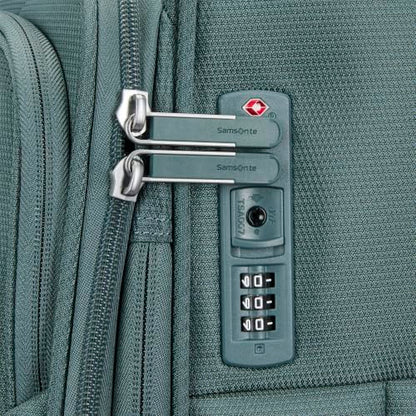 Samsonite Soft-Sided 3-PC: 20/24/29” (Carry-on, Medium & Large) Lightweight Expandable PortLift Luggage Set: Durable, 4 Spinner Wheels, Adjustable Handle, TSA Lock, 2 Front & Side Pocket- Teal - color: Deep Atlantic Green, size: 3-Piece (20"/25"/29")