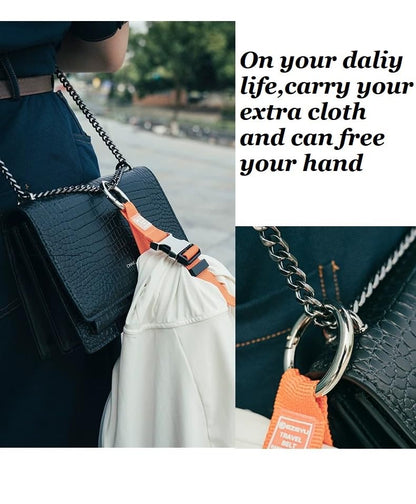 2PCS Add a Bag Luggage Strap Jacket Gripper, Heavy Duty Luggage Straps Carry-on Baggage Suitcase Straps Belts Travel Accessories,Carry Your Extra Bags(Black) - color: Black