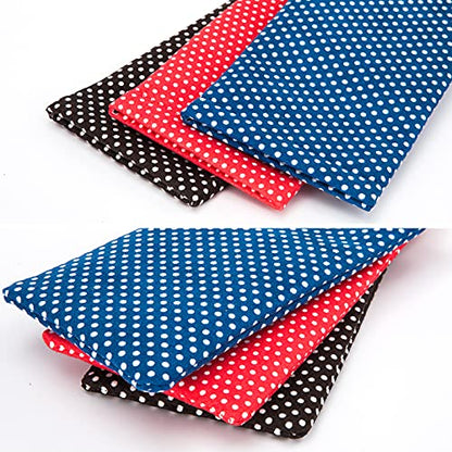 TRIUMPH VISION Eyeglass Case Glasses Case Soft Sunglass Pouch Sleeve 3 Pack - color: Dot