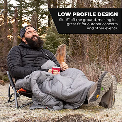 Cascade Mountain Tech Folding Camp Chair for Camping, Beach, Picnic, Barbqeues, Sporting Events with Carry Bag - color: Green