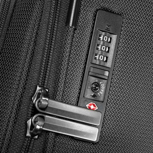 Ricardo Beverly Hills Avalon Softside Medium Check-In Luggage Made with Sustainable 100% Recycled PET (rPET), Lightweight, Eco-Friendly Travel, Expandable, Dual Spinner Wheels, Black, 24-inch - color: Black, size: 24-inch