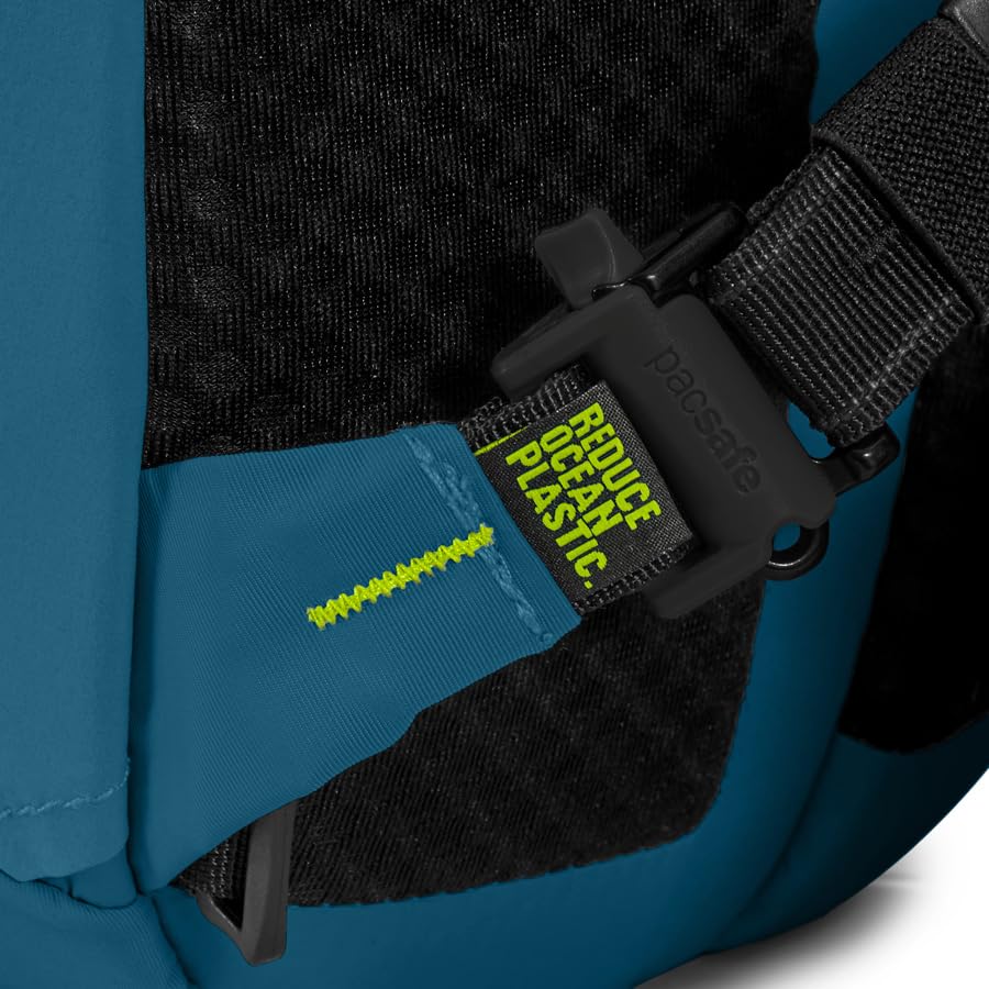 Pacsafe ECO 25L Anti Theft Backpack, Tidal Teal - color: Tidal Teal
