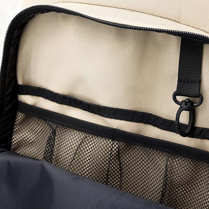 Bass Creek Outfitters Classic Backpack - Two Tone Half Print - Beige/Green - color: 베이지/그린, size: 22L Backpack