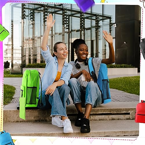 Silkfly 12 Pcs School Backpacks with 12 Pencil Pouch - color: Bright Color