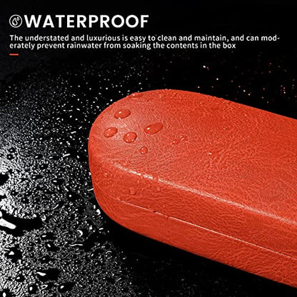 molshine Hard Shell Sunglasses Case, Classic Large Glasses Case for Women Men, Sunglass Eyeglasses - color: Orange