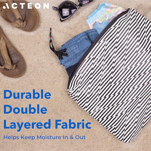 Acteon Wet Dry Bag for Gym Clothes & Swim, Water-Resistant Pouch - Zag - color: Zag