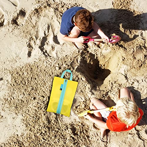 pack all Kids Shoe Bag for Travel, Water-Resistant Shoe Pouch for Sports - color: Yellow