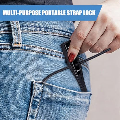 4 Pack Adjustable Cable Zip Tie Lock 3-Digit Combination Security Lock Flexible Security Strap Lock for Helmet Bike Rack Motorcycle Skateboard Luggage Door Stroller Cabinet