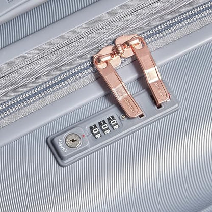 DELSEY PARIS Cruise 3.0, 3-Piece Set (20/24/28 Inch) Luggage, Platinum - color: Platinum, size: 3-Piece Set (20/24/28)