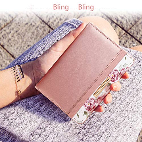 Coco Rossi Passport Holder for Travel Women Slim RFID Passport Cover Wallet - color: Rose Pink