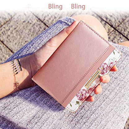 Coco Rossi Passport Holder for Travel Women Slim RFID Passport Cover Wallet - color: Rose Pink
