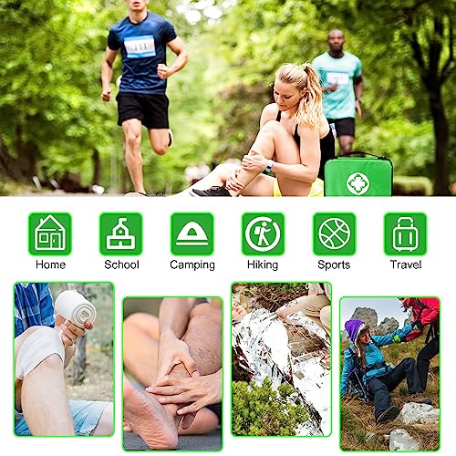 First Aid Kit 300PCS Car Home Camping Essentials Green 1st Aid - color: Green-300pcs