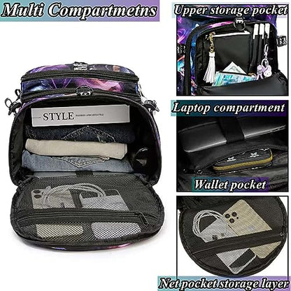 Gym Duffle Bag Backpack,4‑Way Waterproof with Shoe Compartment Travel Laptop - color: Metallic