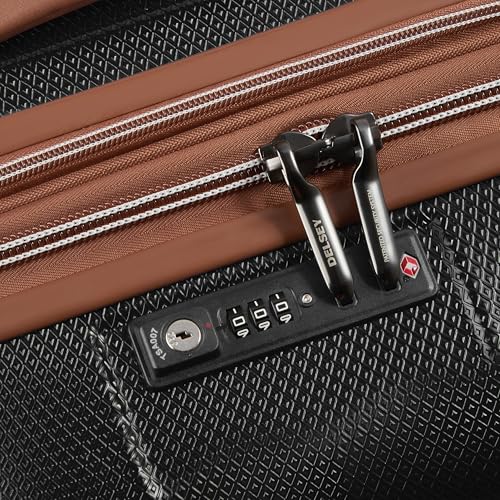 DELSEY PARIS Carrousel, 24 Inch Checked-Medium Hardside Luggage, Black - color: Black, size: Checked-Medium 24 Inch