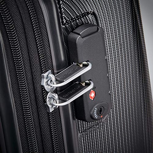 Samsonite Winfield 3 DLX Hardside Expandable Luggage with Spinners, Black, Carry-On 20-Inch - color: Black, size: Carry-On 20-Inch