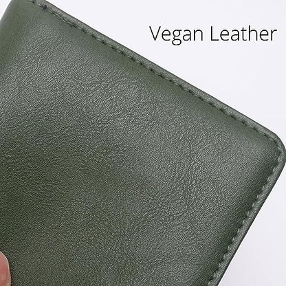 Alldaily Small RFID Wallet for Women Slim Compact Bifold Pocket Ladies Travel Mini Purse (Green) - color: Green