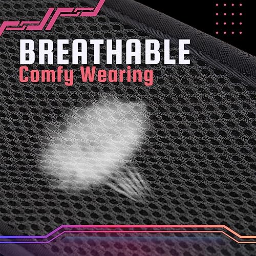 USHAKE Slim Running Belt, Bounce Free Fanny Pack Phone Holder - color: Light Purple
