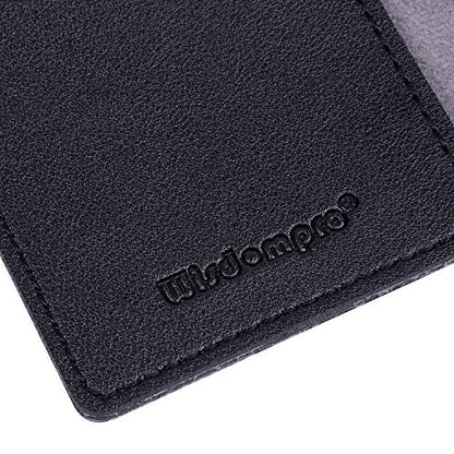 Wisdompro 2 Pack 3.5" x 5.5" Journal Cover for Field Notes Notebooks, Black - color: Black
