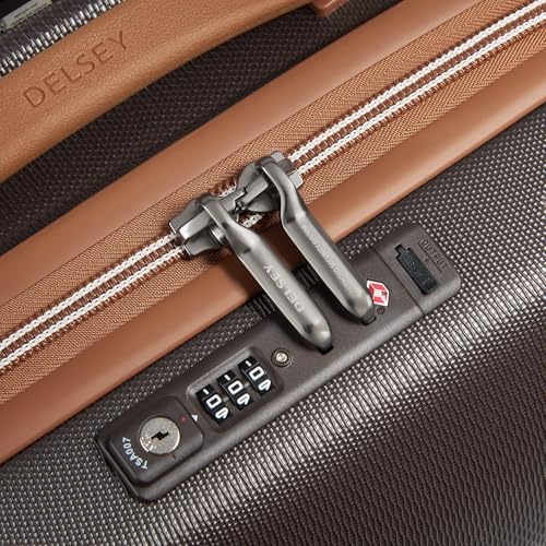 DELSEY PARIS Chatelet Air 2.0 Hardside Luggage with Spinner Wheels, Chocolate Brown, 3 Piece Set, (19/24/28) - color: Chocolate Brown, size: 3 Piece Set (19/24/28)