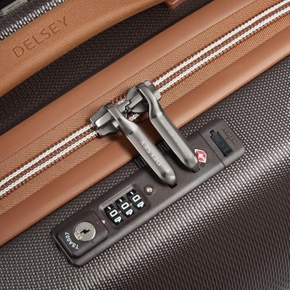 DELSEY PARIS Chatelet Air 2.0 Hardside Luggage with Spinner Wheels, Chocolate Brown, 3 Piece Set, (19/24/28) - color: Chocolate Brown, size: 3 Piece Set (19/24/28)